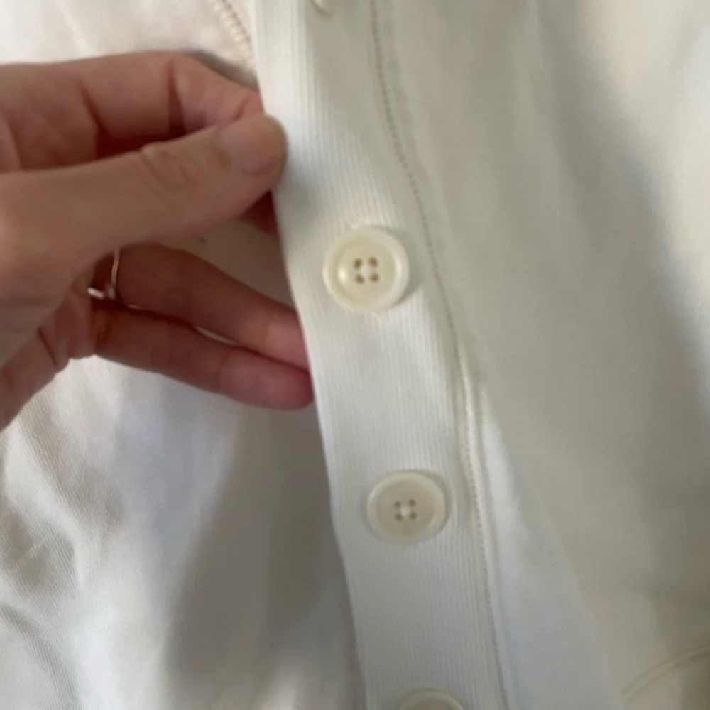 Alex Mill Davie Fleece Cardigan In Off White Size M - Picture 2 of 11